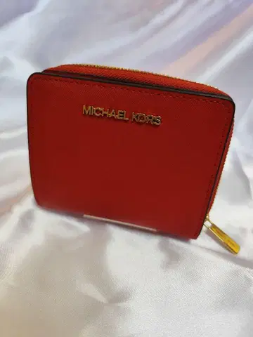 [새상품급] MICHAEL KORS 마이클코어스 빨간색 접이식 지갑