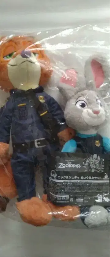 주토피아 닉 와일드 & 주디 홉스 봉제 인형 세트