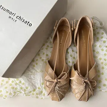 tsumori chisato 베이지 플랫슈즈
