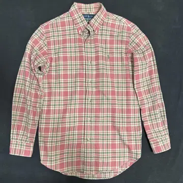 Ralph Lauren CUSTOM FIT 핑크 체크 셔츠