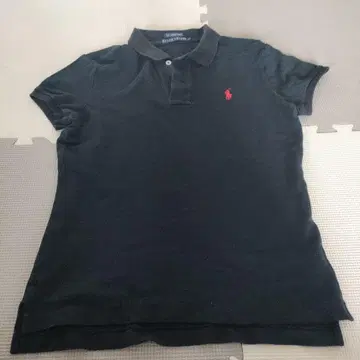 RALPH LAUREN 블랙 반팔 폴로 셔츠