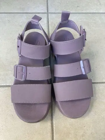 스케쳐스 디럭스 워커 스포츠 샌들 퍼플 24cm