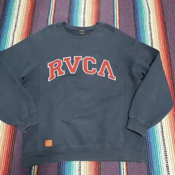 RVCA 루카 네이비 맨투맨 속기모