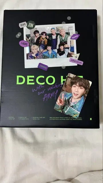 BTS DECO KIT 포토 카드 포함