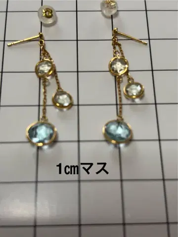 블루 토파즈, 화이트 토파즈 귀걸이