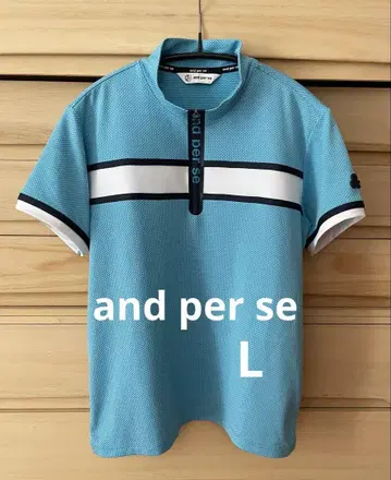 가격 인하 [새상품급] and per se 하프 지퍼 셔츠 L