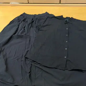 무인양품 블랙 스커트 셋업 XS-S