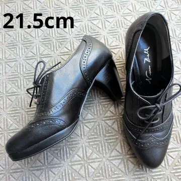 21.5cm New Ball 블랙 검정 힐 펌프스