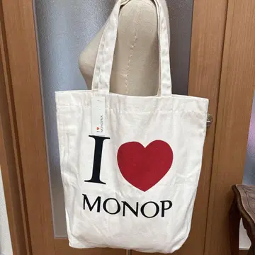 미사용 새상품 프랑스 모노프리 코튼 토트백