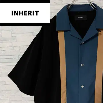 INHERIT 인헤릿 오픈 카라 셔츠 M