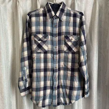 80년대 Sears FLANNEL SHIRT 체크 셔츠 플란넬 셔츠