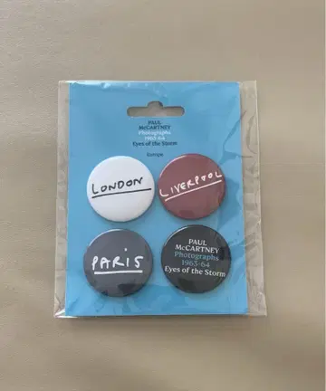 폴 매카트니 전 캔뱃지 4개 세트