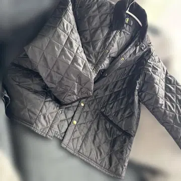 BRITISH KHAKI 퀼팅 자켓 블랙