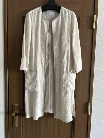 ESPIE 에스피에 린넨 100% 하프 코트