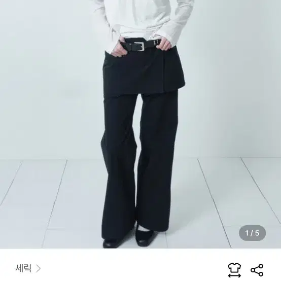 パンツ CERRIC : 25SS / INCISION SKIRT PANTS (2COLORS) CERRIC 2Way Skirt Pants - White | International Store