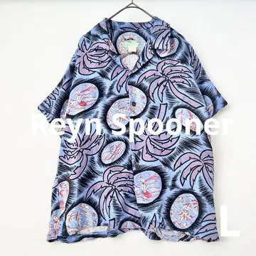 80년대 빈티지 레인 스푸너 Reyn Spooner 알로하 셔츠 L