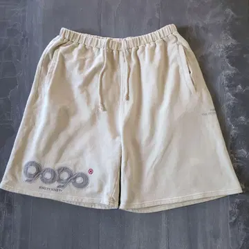 9090 맨투맨 베이지 메시지 숏팬츠 L