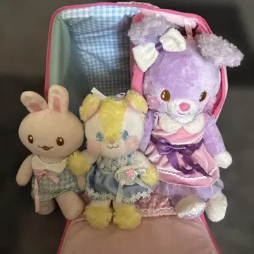 우사모모 봉제 인형 3개 세트