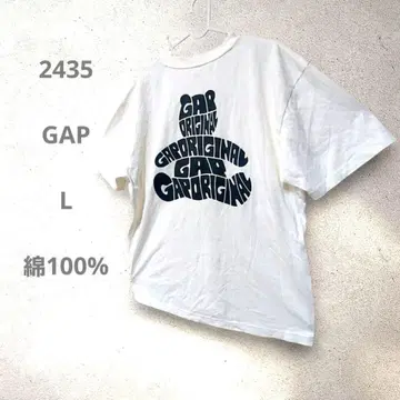 GAP 테디베어 곰 실루엣 백 프린트 티셔츠 오버 사이즈