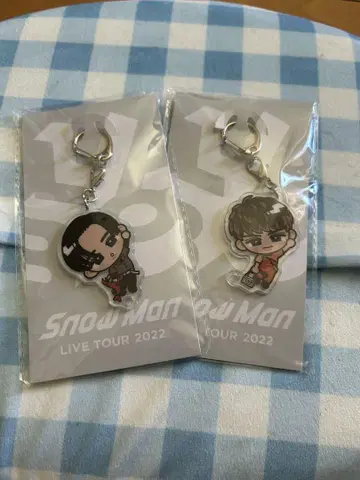 Snow ManLIVETOUR2022 키링 2세트 메구로 렌 무카이 코지