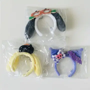 산리오 시크릿 미니 머리띠 할로윈 세트