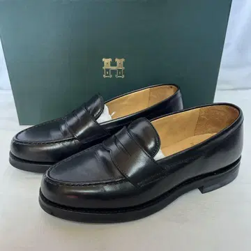 HARROGATE SHOREDITCH 가죽 로퍼 블랙 UK6.5