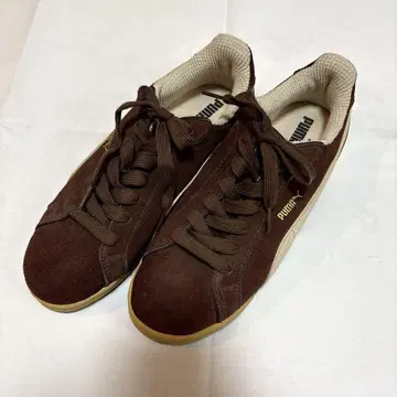 [puma] 스웨이드 스니커즈 24cm 브라운