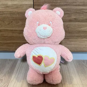 [CAREBEARS] BIG 케어베어 솜사탕 핑크 더블 하트 모코모코