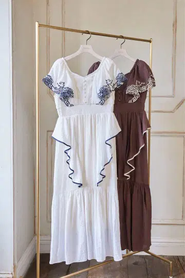 herlipto Cutwork Embroidery Angel Sleeve