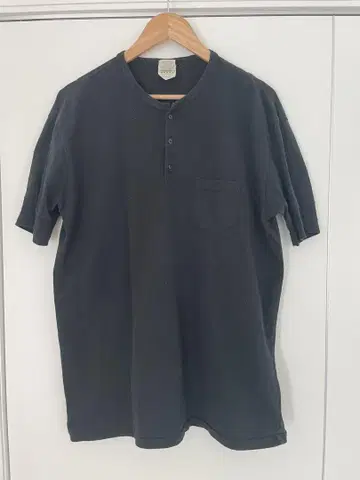 GLAD HAND & Co. 헨리넥 티셔츠 2XLARGE 블랙