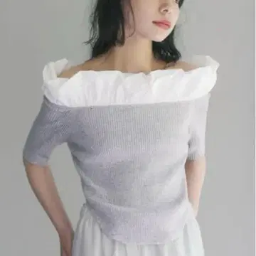 sorin Rib Puffed Shoulder Mini Top 38