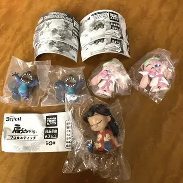 디즈니 Disney 스티치 엔젤 릴로 가챠 어깨 쿵 캡슐