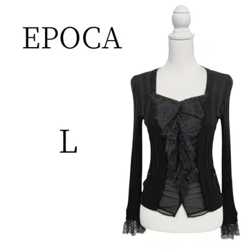 EPOCA 에포카 블랙 긴팔 니트 스웨터 L