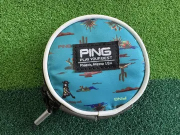 PING 볼 케이스 파우치 블루 골프