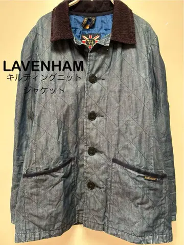 LAVENHAM 퀼팅 자켓 36 데님 블루
