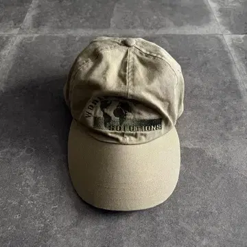 COTTON DELUXE 자수 모자 베이스볼 캡 베이지