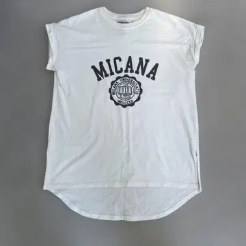 MICANA 운모 앤드딜 프린트 티셔츠 화이트