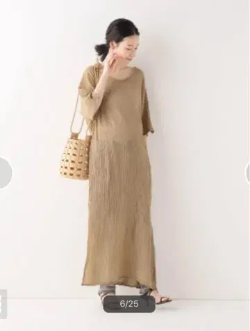 새상품급 이에나 IENA 아틀리에 프랑세 원피스 베이지