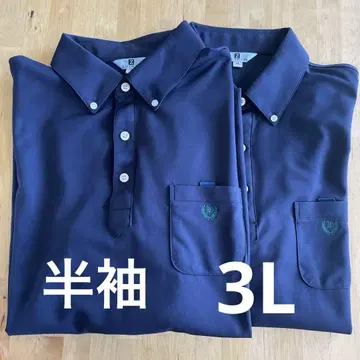 네이비 피케 셔츠 2장 세트