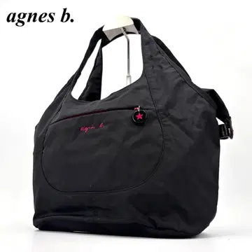 새상품급 agnes b. 에네스베 토트백 나일론 블랙