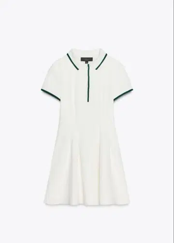 ZARA 화이트 숏 리브 원피스