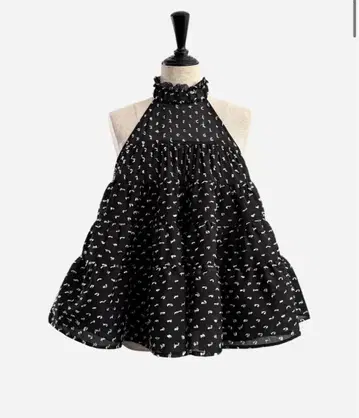 sheller airy 도트 플레어 tops
