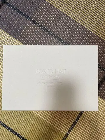 BOXED HAT 베이지 스트로우 햇 mature ha.