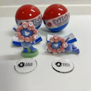 오사카 엑스포 akuaku 플로키 피규어 2개 세트