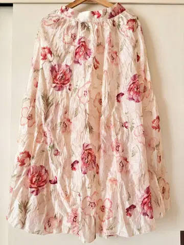 플라워 프린트 롱 스커트 h&m