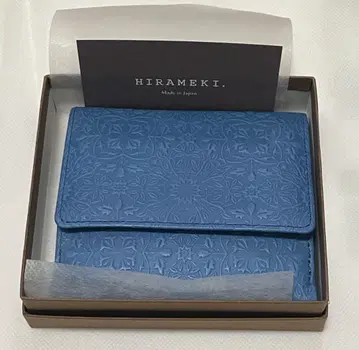 HIRAMEKI 모리스 2단 접이식 지갑 달메인 블루