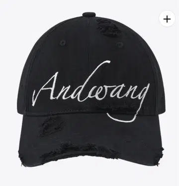 andwang dameged cap 캡 블랙