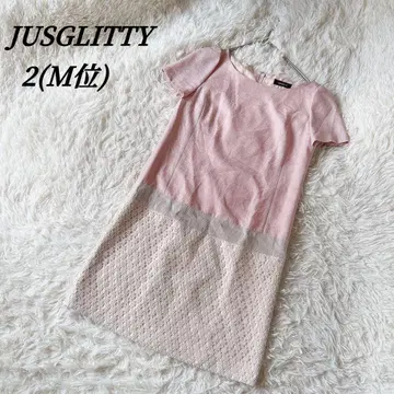 고품질 JUSGLITTY 무릎 기장 반팔 원피스 레이스 2 경사 절개