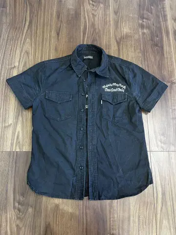 JACKROSE 블랙 반팔 셔츠 M