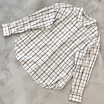 B:MING by BEAMS 남성용 셔츠 긴팔 화이트 체크 M